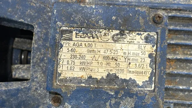 Image 8 of 8 - EBARA - AGA 1.00T