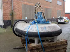 Karm fishpump - nr. 150123-3. serienr: 65005. Diameter tommer: 17.5.
