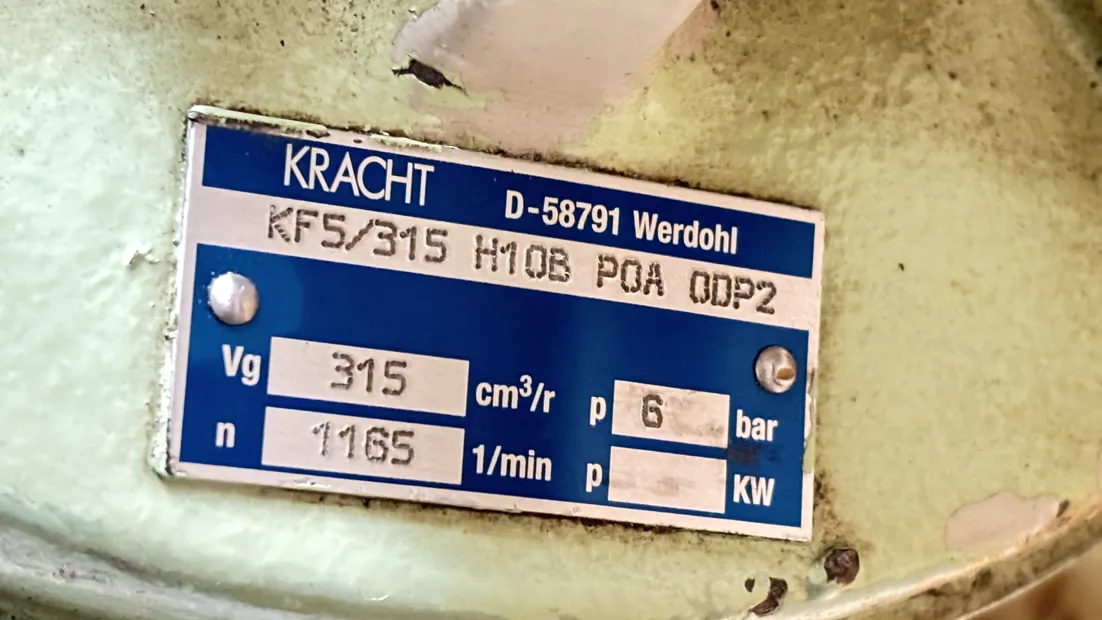 Image 9 of 10 - Kracht - KF5/315 H10B P0A 0DP2