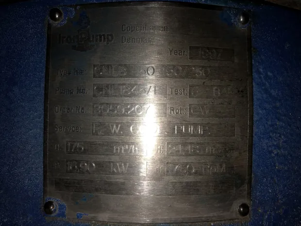 Image 6 of 6 - Iron Pump - CNLB 150-150/250