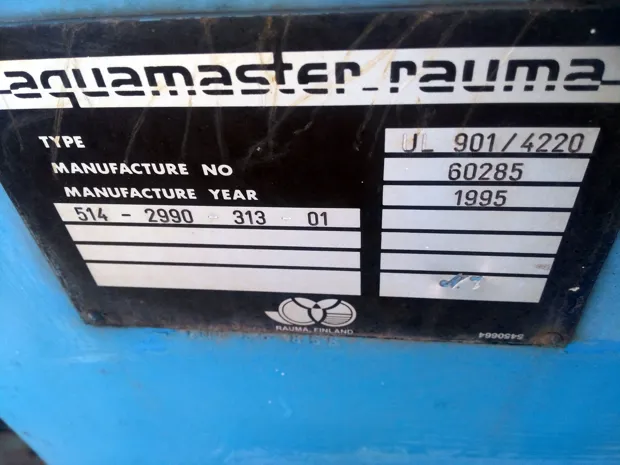 Image 4 of 4 - Aquamaster Rauma - UL 901/4220 No. 60285