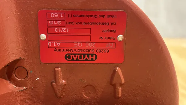 Image 5 of 6 - Hydac - DF 280 QE