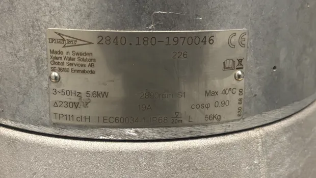 Image 7 of 7 - Flygt - 2840.180-1970046