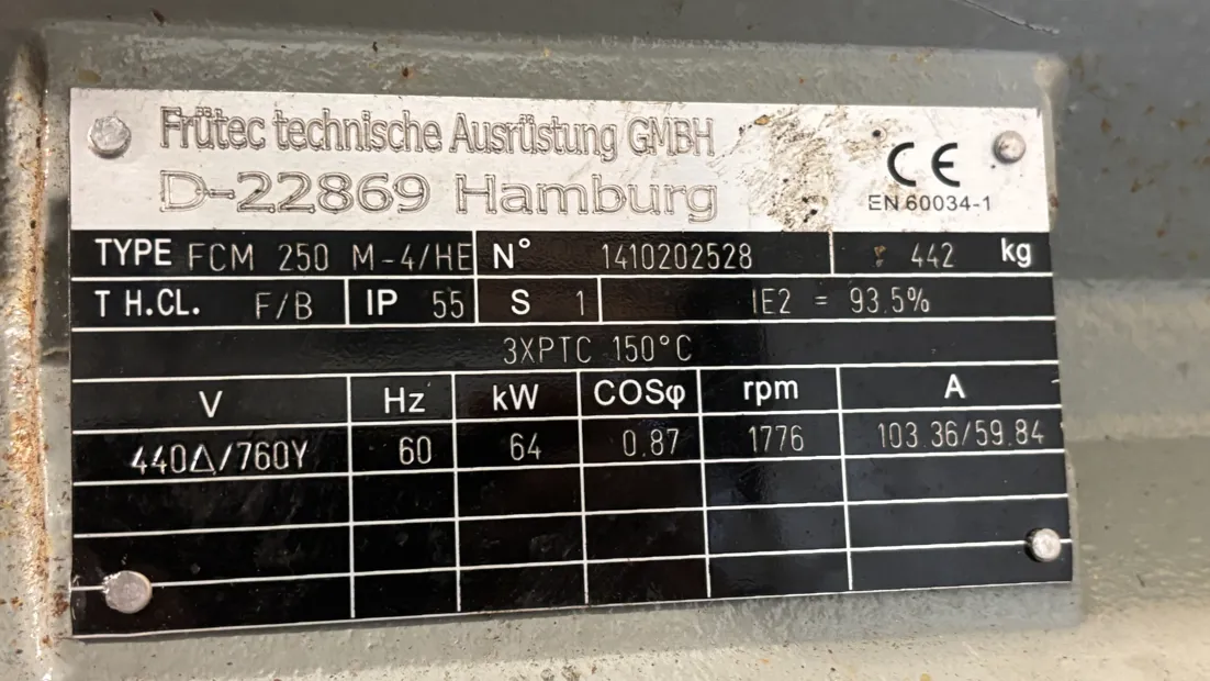 Image 8 of 8 - Früec technische ausrüstung  - FMC 250 M-4/HE