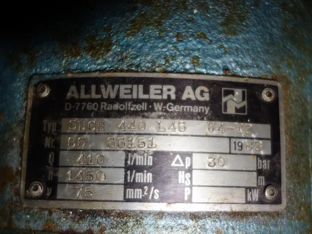 Image 2 of 3 - Allweiler - SNGH 440 L46 U4-W2