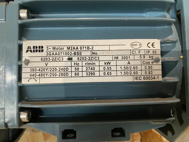 Image 5 of 5 - ABB - M2AA 071B-2