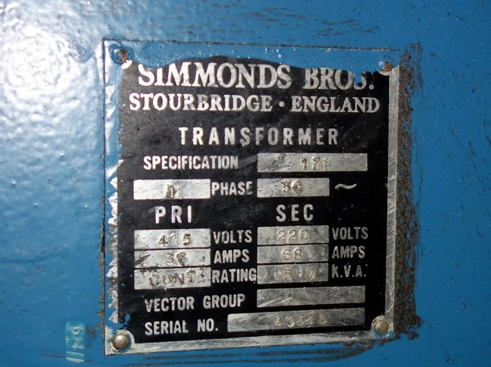 Simmonds | 171 | Transformers | TR7