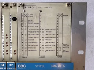 BBC . ABB Marine - 11 HE 17A Synpol Control Panel
