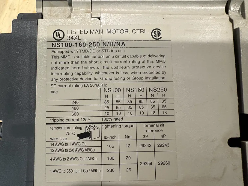 Image 4 of 4 - MERLIN GERIN - NS100H
