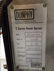 Dunphy - "T" series Power Burner TH 35-ZHL