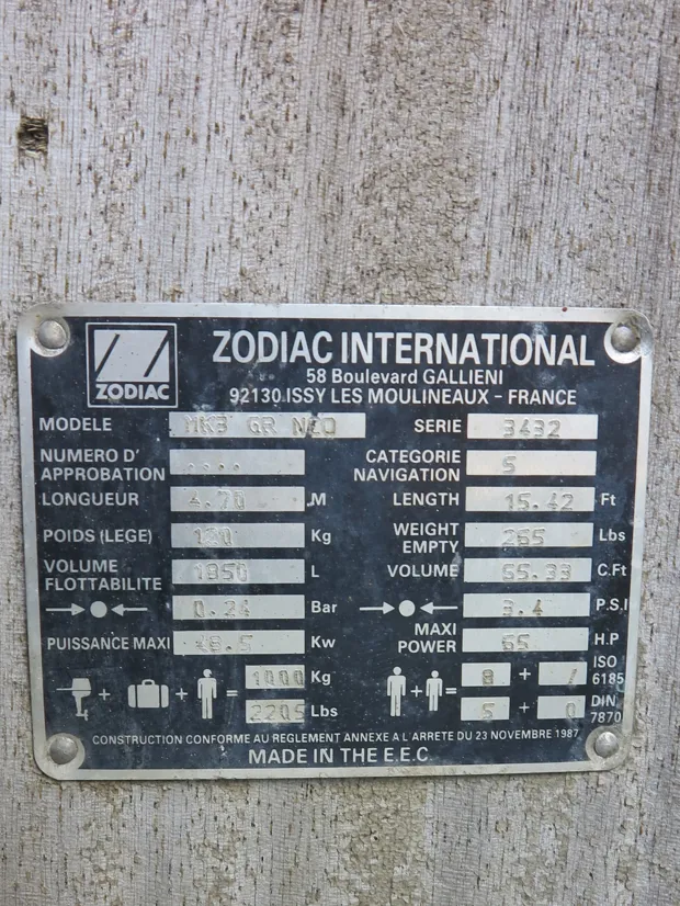 Image 4 of 7 - Inflatable boat