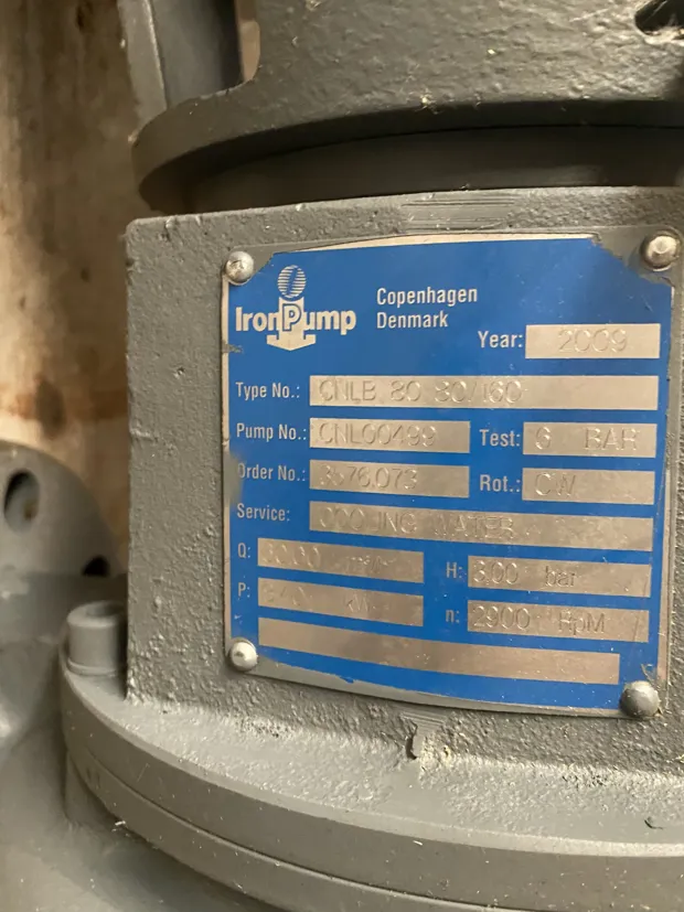 Image 6 of 6 - Iron Pump - CNLB 80-80/160