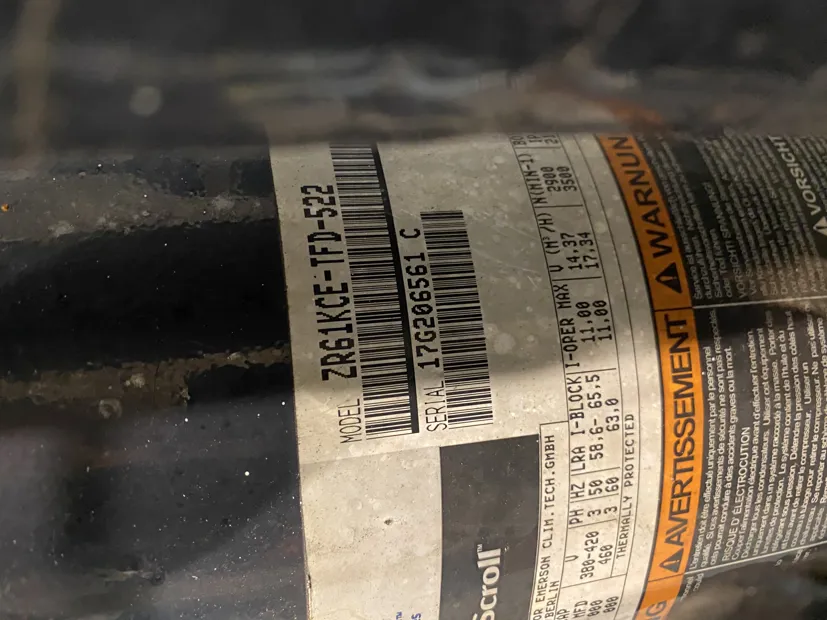 Image 3 of 7 - Copeland Scroll - ZR61KCE-TFD-522