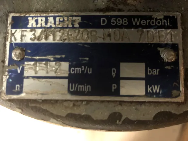 Image 3 of 3 - Kracht - KF3/112 F20B-M0A 7DE1