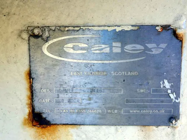 Image 6 of 6 - Caley - Davit