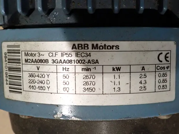 Image 3 of 3 - ABB - M2AA 080B