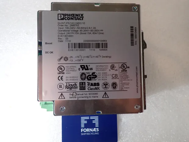 Image 2 of 2 - PHAENIX CONTACT POWER - QUNT_PS /I AC /24 DC /10