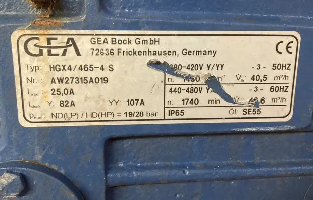 Image 2 of 5 - GEA Bock - HGX4/465-4S