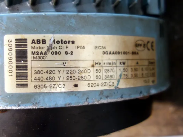 Image 3 of 3 - ABB - M2AA 090 S-2