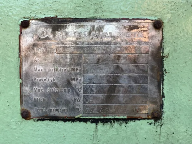 Image 6 of 6 - Alfa Laval  - P.22H. 127-3333 N.T