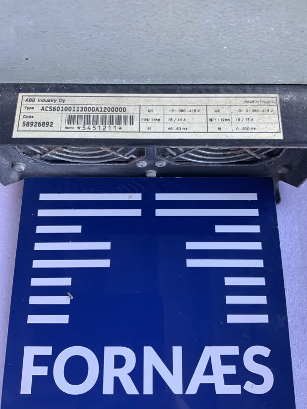 Image 3 of 3 - ABB - ACS 600  Type : ACS60100113000A1200000