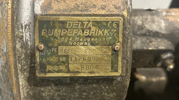 Image 9 of 9 - Delta Pumpefabrikk -  400-200 PT