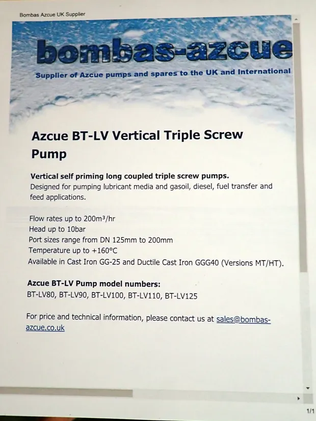 Image 9 of 9 - Azcue - BT/LV 100T 01 no plate