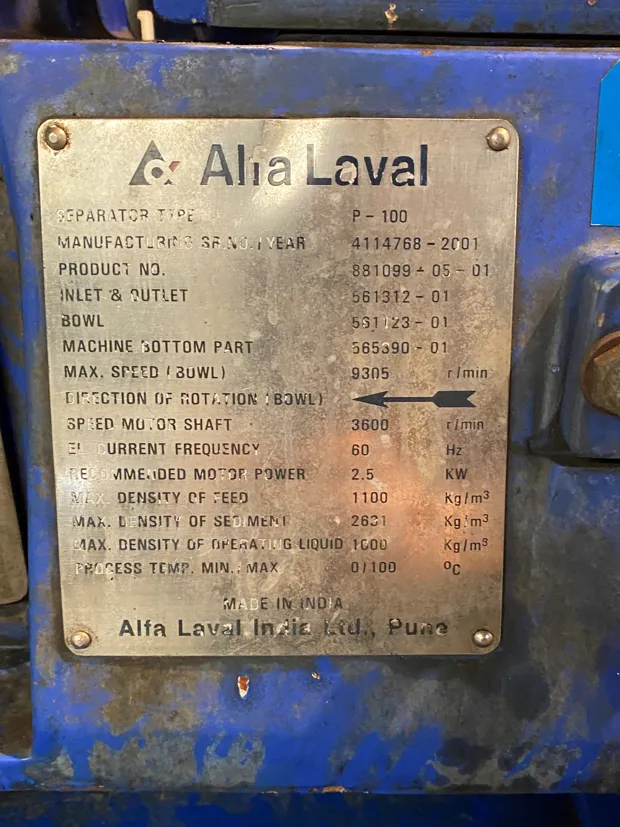 Image 10 of 11 - Alfa Laval - PU 100