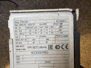 ABB - SACE Tmax XT3N 250
