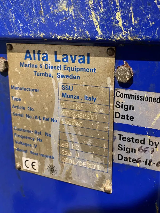 Image 11 of 11 - Alfa Laval - PU 100