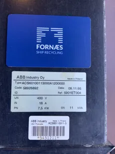 ABB - ACS 600 Type : ACS60100113000A1200000