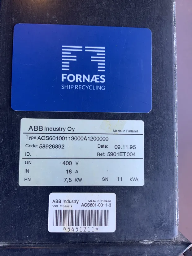 Image 2 of 3 - ABB - ACS 600  Type : ACS60100113000A1200000