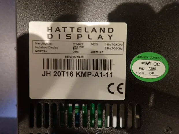 Image 3 of 3 - HATTELAND   - Display  Product 20,1 inch