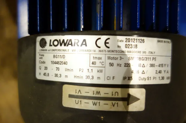 Image 3 of 3 - Lowara - BG11/D